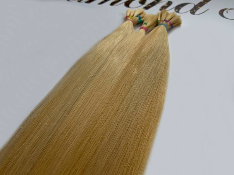 Włosy słowiańskie proste 51-55cm blond poziom 11