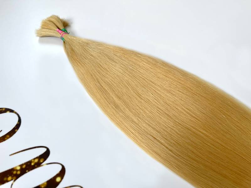Włosy słowiańskie proste 56-60cm blond poziom 11