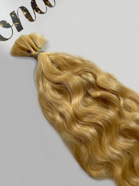 Włosy słowiańskie kręcone 56-60cm blond poziom 11