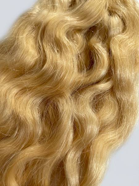 Włosy słowiańskie kręcone 56-60cm blond poziom 11