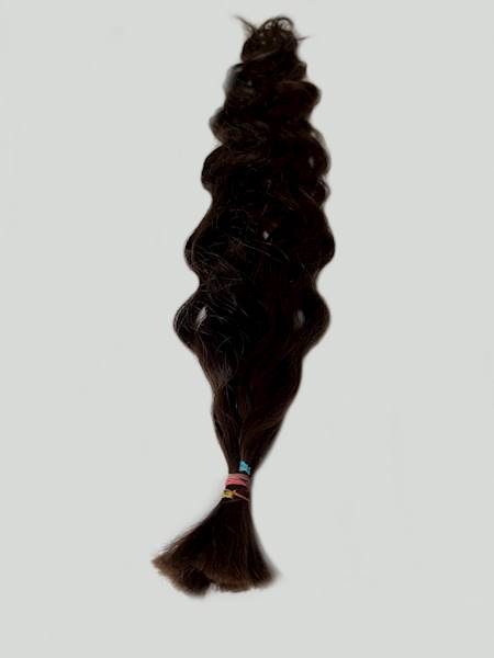 Włosy słowiańskie kręcone 73cm brąz poziom 5