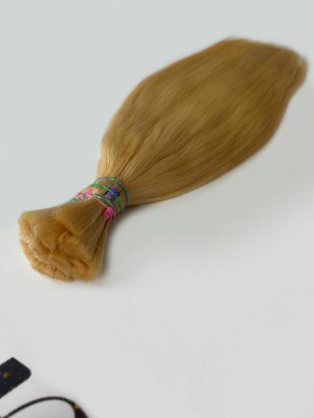 Włosy słowiańskie proste 46-50cm blond poziom 10