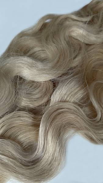 Włosy słowiańskie kręcone 63cm blond popiel