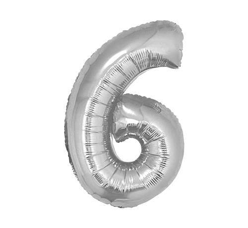 GODAN-BALON FOLIOWY "CYFRA 6" SREBRNA A'1