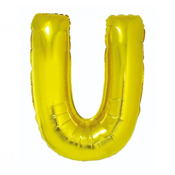 GODAN-BALON FOLIOWY "LITERA U" ZŁOTA 35CM. A'1