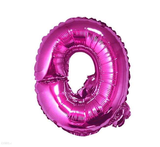 GODAN-BALON FOLIOWY "LITERA Q" RÓŻOWY 35CM. A'1