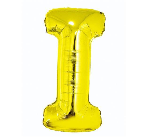 GODAN-BALON FOLIOWY "LITERA I" ZŁOTA 35CM. A'1