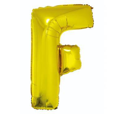 GODAN-BALON FOLIOWY "LITERA F" ZŁOTY 35CM. A'1