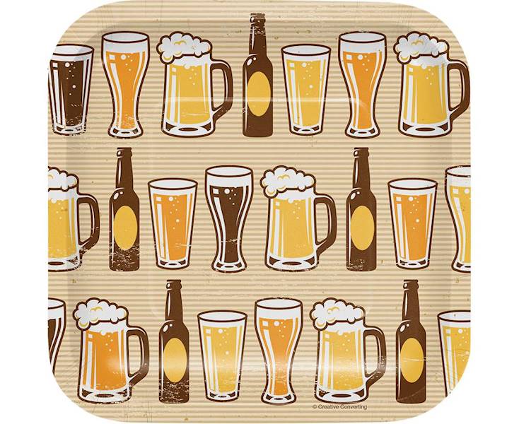 GODAN-TALERZYKI JEDNRAZOWE CHEERS&BEERS A'8