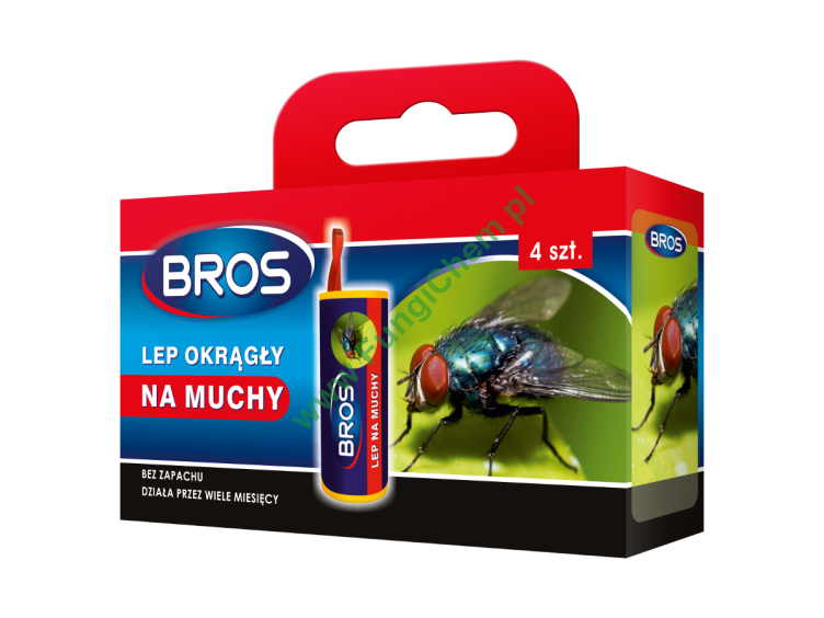 BROS LEP NA MUCHY OKRĄGŁY 4 SZT.