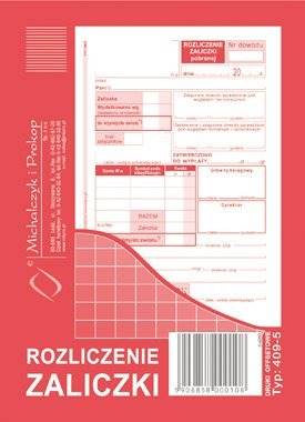 HEL-DRUK ROZLICZENIE ZALICZKI MICHALCZYK
