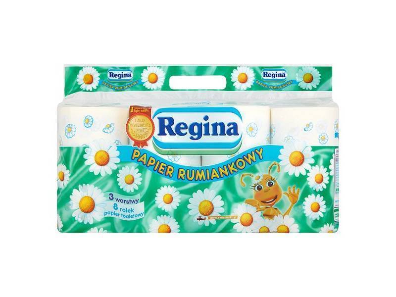 REGINA 8SZT RUMIANEK PAPIER TOALET. 18M