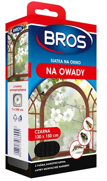 BROS SIATKA NA OKNO 130X150 BIAŁA