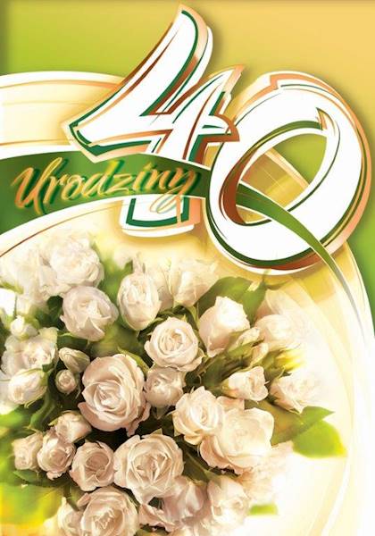 KARNET B6 (40)URODZINY ART NUVO A'1