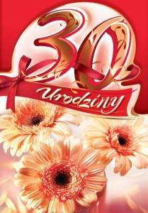 KARNET B6 (30)URODZINY ART NUVO A'1