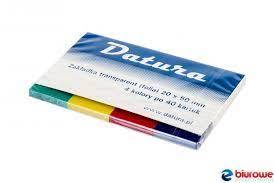 HEL-ZAKŁADKA INDEKS DATURA 20X50 4X40 KARTEK TRANS
