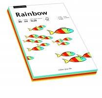 HEL-PAPIER XERO A4 RAINBOW MIX INTENS. A'100