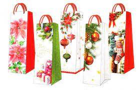 TORBA PAP.PAW BUTELKOWA 12X37X10 BOŻE NARODZ.