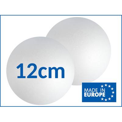 DEKO-KULA BOMBKA STYROPIANOWA 12 CM  A'1