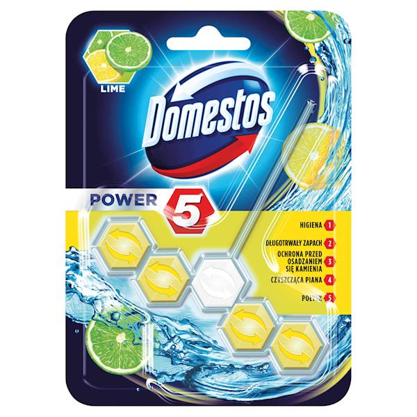 LEVER-DOMESTOS POWER 5 55G LIME KOSTKA WC