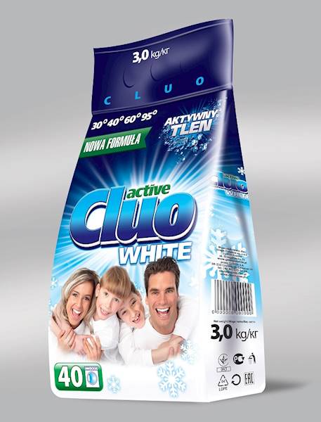 CLUO 3KG PROSZEK DO PRANIA WHITE
