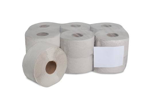 PAPIER TOAL.JUMBO 100M/19CM,OP.12 ROLEK SZARY 