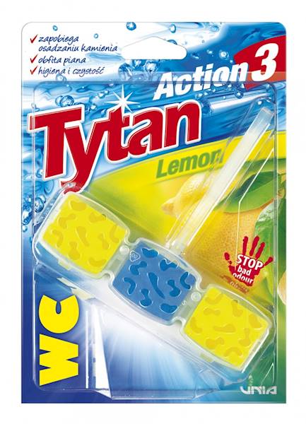 UNIA - TYTAN KOSTKA WC ACTION3 45G LEMON