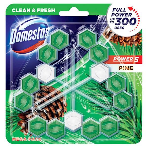 LEVER-DOMESTOS POWER 5 3X55G PINE KOSTKA WC
