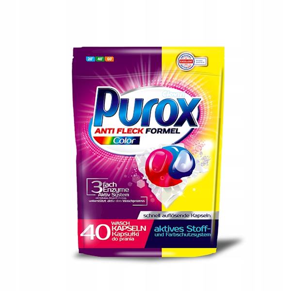 PUROX KAPSUŁKI D/PRANIA A'40 KOLOR