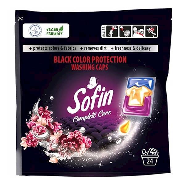 GLOBAL-SOFIN KAPSUŁKI D/PRANIA CZARNE 24SZT