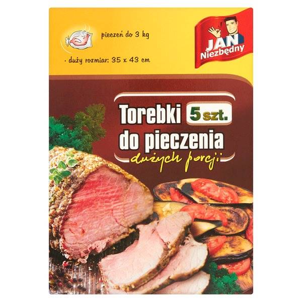 JAN NIEZBĘDNY TOREBKI DO PIECZENIA 5 SZT.