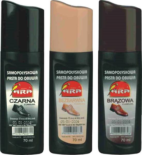 ARA-PASTA DO BUTÓW SAMOPOŁYSKOWA 70ML BRĄZOWA