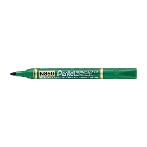 HEL-MARKER PERMANENTNY PENTEL OKRĄGŁY ZIEL.N850