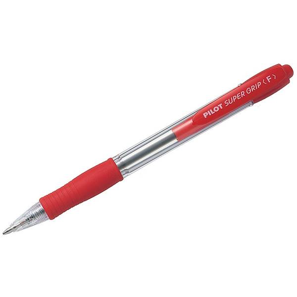 HEL-DŁUGOPIS SUPER GRIP PILOT CZERWONY A'1