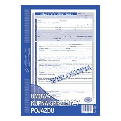 HEL-DRUKI UMOWA KUPNO-SPRZEDAŻ POJAZDU A4 A'1