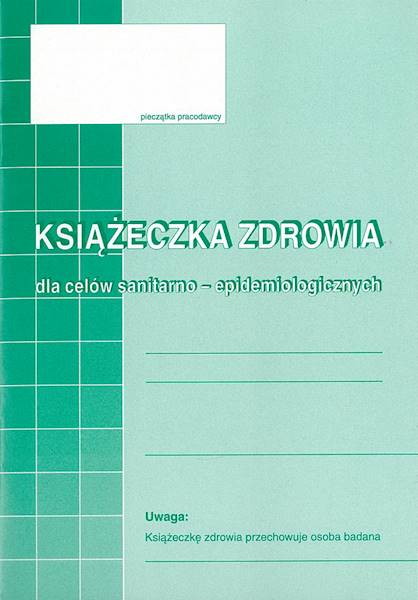 HEL-DRUKI KSIĄŻECZKA ZDROWIA SANEPID A'1