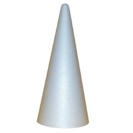 DEKO-STOŻEK CHOINKA STYROPIANOWA 15CM A'1