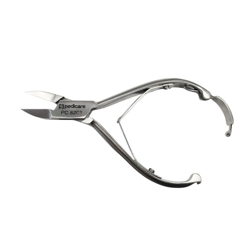 Cęgi do paznokci boczne z podwójną sprężyną i zapięciem