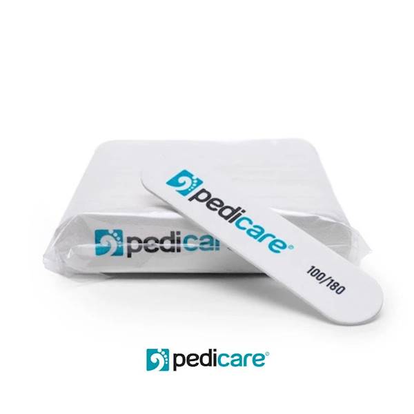 Pilnik Pedicare biały prosty MINI SLIM 100/180 - 50szt