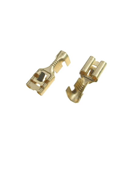 KONEKTOR 6,3X0,8mm ŻEŃSKI; METAL;ZACZEP