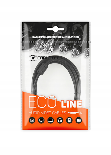 PRZEWÓD JACK 3.5/JACK 3.5 ;5m;CABLETECH ECO-LINE