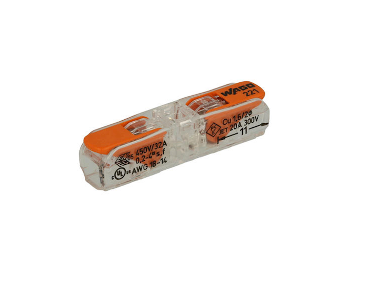 SZYBKOZŁĄCZE WAGO 221-2411;(2X0,2-4mm)