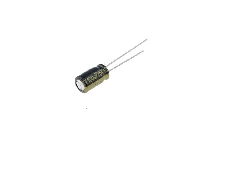 KOND EL.100uF/25VDCV;low ESR;THT;PANASONIC