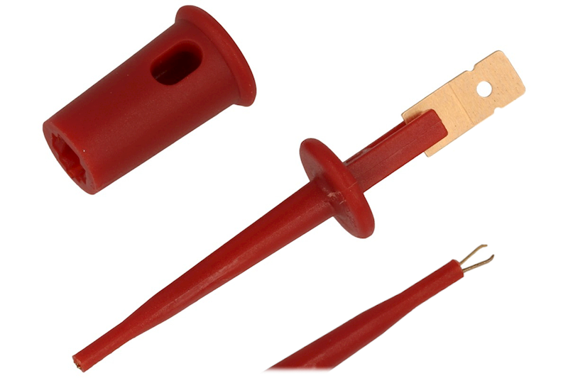 CHWYTAK POMIAROWY 43,5mm;10A;60V;LUTOWANY;R8-105A