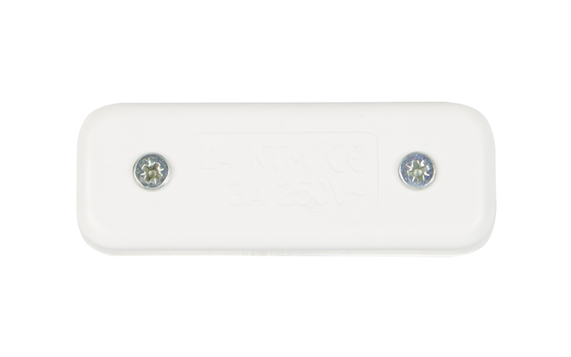 PRZEŁĄCZNIK PRZELOTOWY,DUŻY,BIAŁY LAMP 3A;250V;
