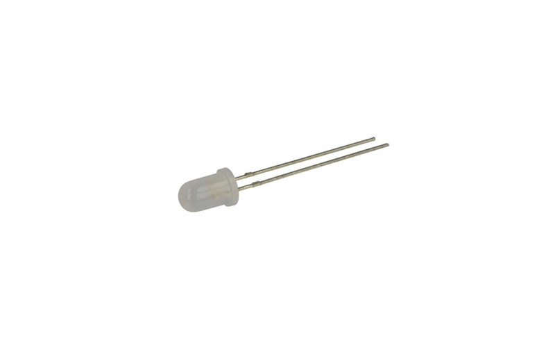 DIODA LED 5mm BIAŁA ZIMNA;1300mcd;3,1V