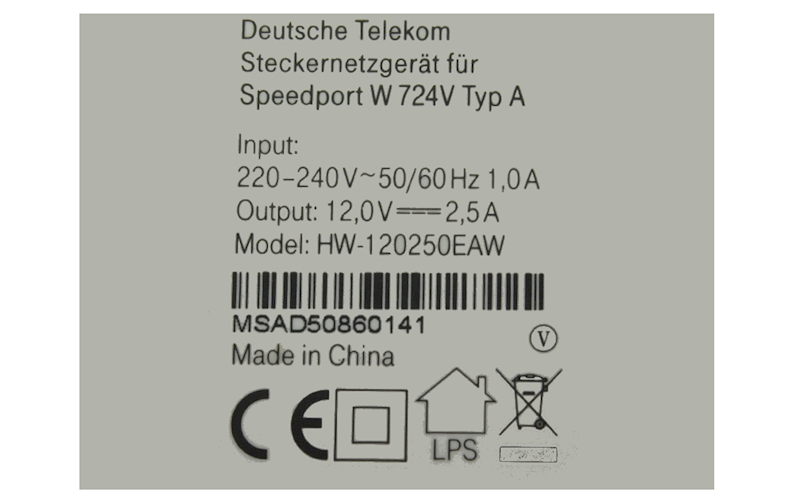 ZASILACZ IMP.12V/2,5A;  2,1/5,5;ZSI12V2,5A;BIAŁY