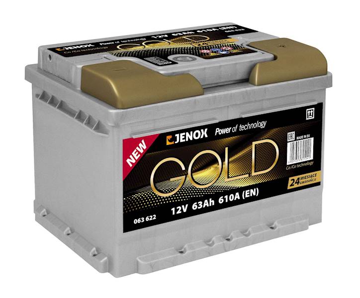 AKUMULATOR JENOX GOLD 63AH 610A