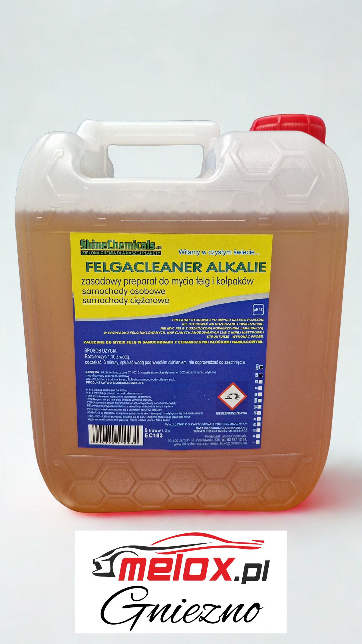 SHINE FELGA ALKALIE 5L preparat do mycia felg i kołpków