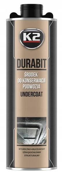 K2 DURABIT 1L ŚRODEK DO KAROSERII BARANEK CZARNY NA PISTOLET